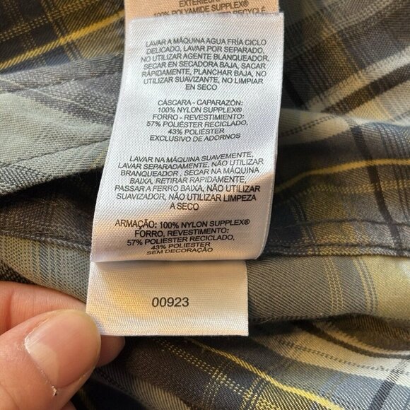 Columbia Long Sleeve Shirt Mens XL Plaid Supplex Nylon Outdoor Fishing Vented - Picture 10 of 14